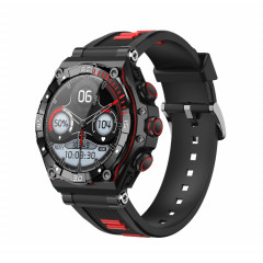 La montre intelligente CT18 à écran AMOLED de 1,43 pouces prend en charge la détection des appels Bluetooth et de l'oxygène sanguin (rouge)